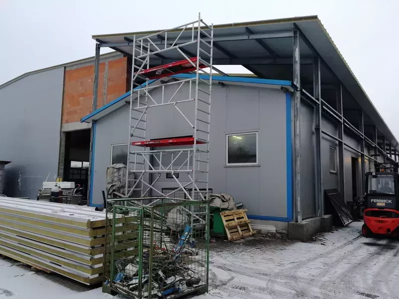 Budowa hali produkcyjno - magazynowej odlewni żeliwa z częścią socjalną w Częstochowie - zdjęcie 3